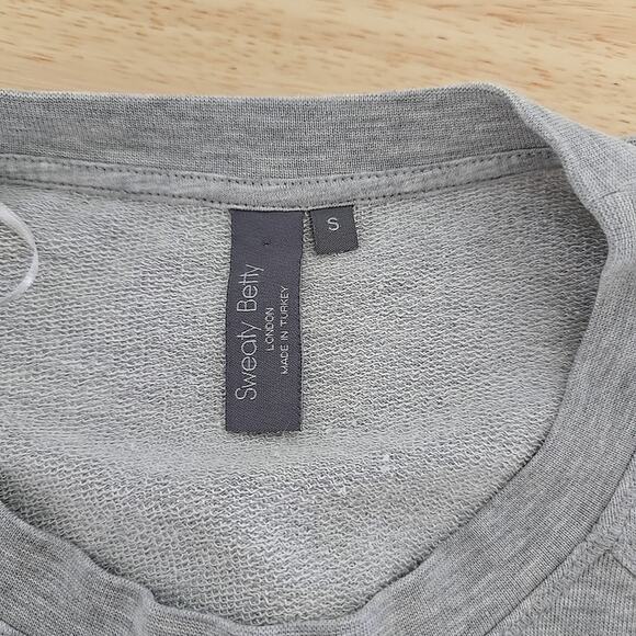 Sweaty Betty Women's Size Small Oversized Crewneck After Class Sweatshirt Gray - Picture 3 of 10